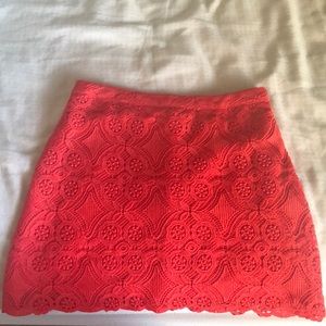 Orange Hollister Miniskirt